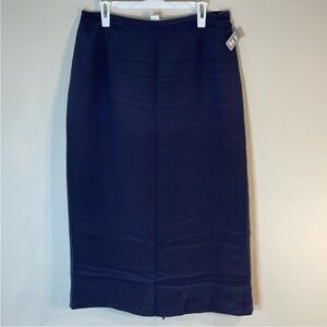 NWT. Talbots Pure Silk 16 Petite Crinkled Silk Pencil Skirt.
